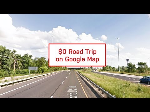 $0 Road Trip on Google Map