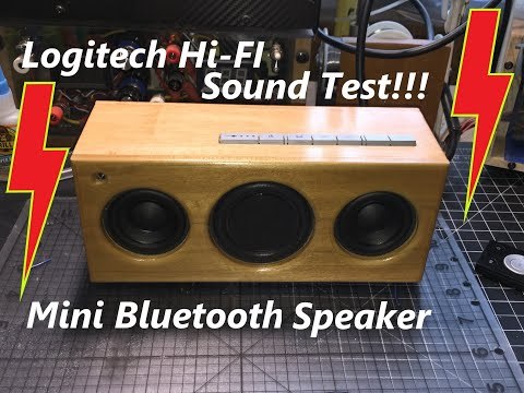 (Sound Test) DIY Logitech Pure Fi Anywhere 2 Rebuild &amp;amp; Mini Bluetooth Speaker Upgrade Conversion