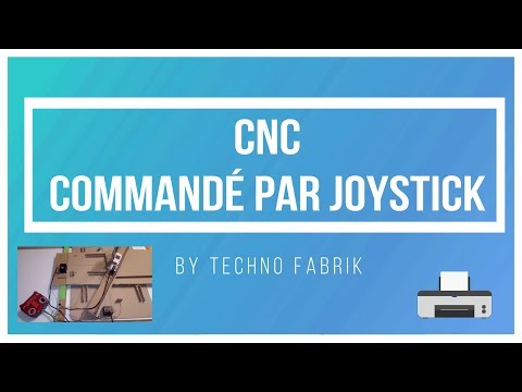 [ARDUINO DIY] - CNC - carton - controled with joystick    ( by TechnoFabrique)