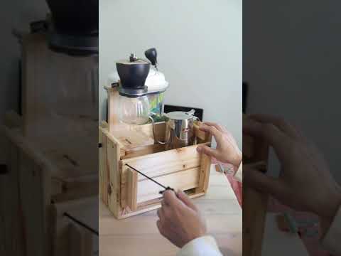 [DIY] Modify Wood Box Into a Coffee Station After drinking coffee