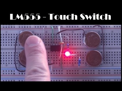 || LM555 || TOUCH SWITCH ON-OFF