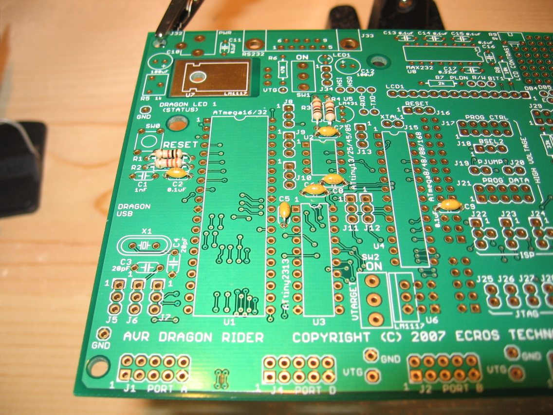 01 - Resistors and Caps - Top.JPG