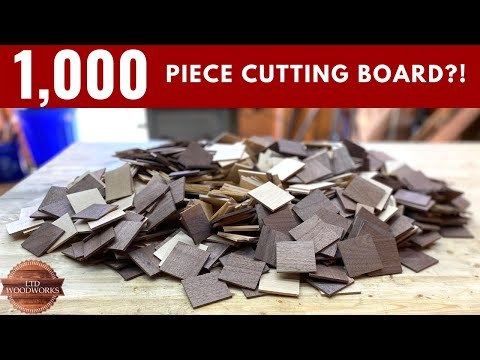 1000 Piece Edge Grain Cutting Board!