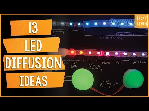 13 Ideas for LED Diffusion // Becky Stern