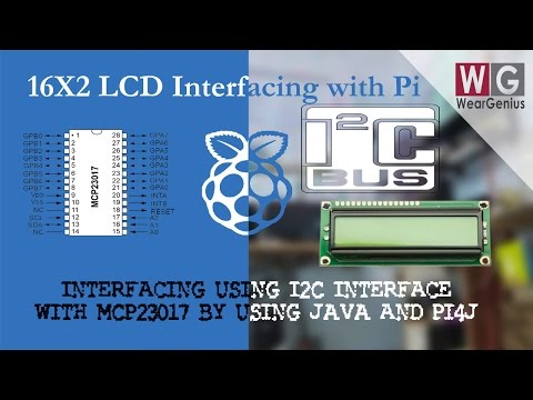 16x2 LCD using I2C | MCP23017| JAVA | Pi4J | Raspberry Pi