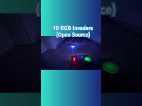 1D RGB Invaders Retro Arcade Game DIY