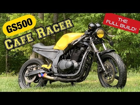 2007 Suzuki GS500 salvage bike turned into cafe racer