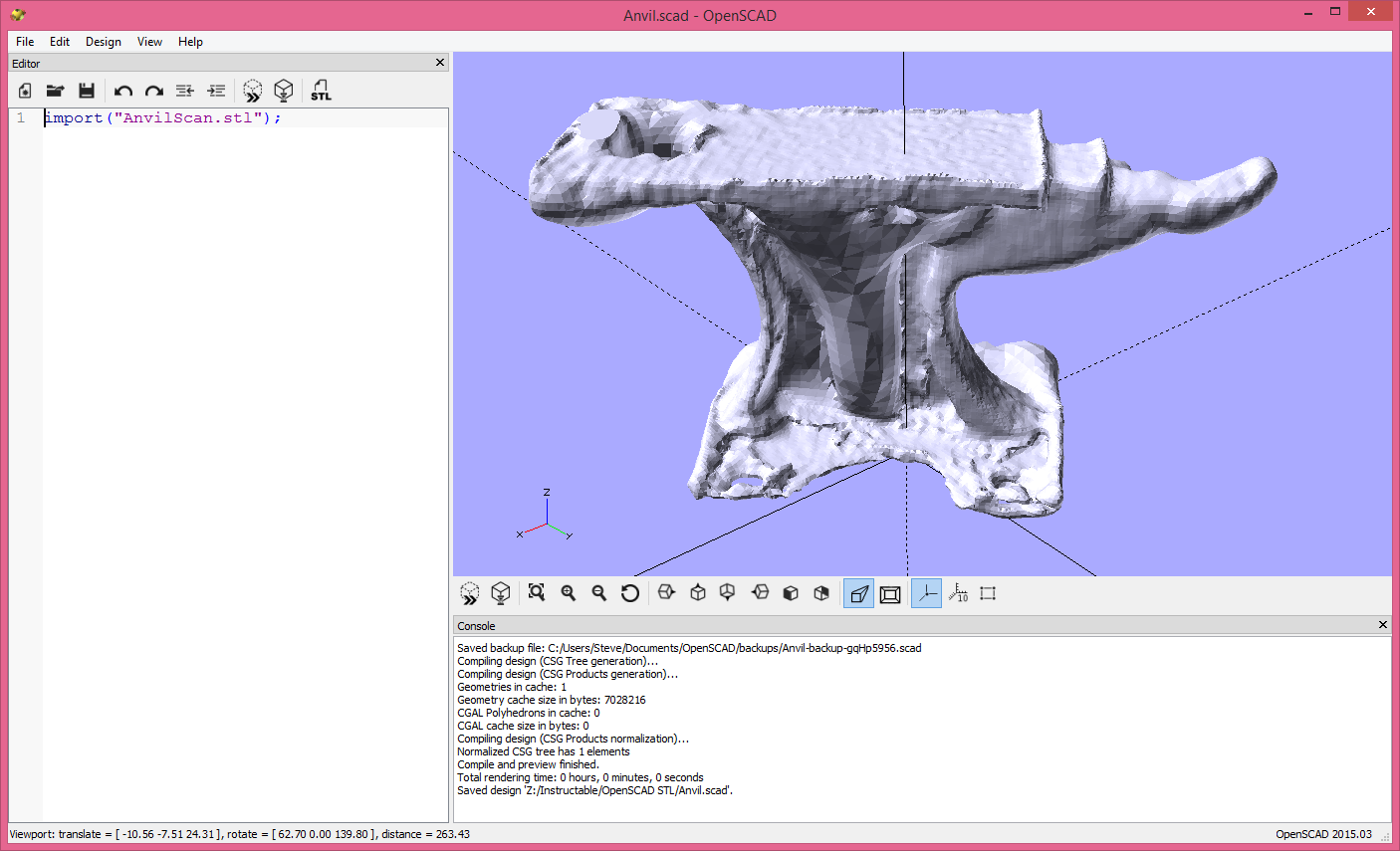 2015-07-17 18_21_10-Anvil.scad - OpenSCAD.png