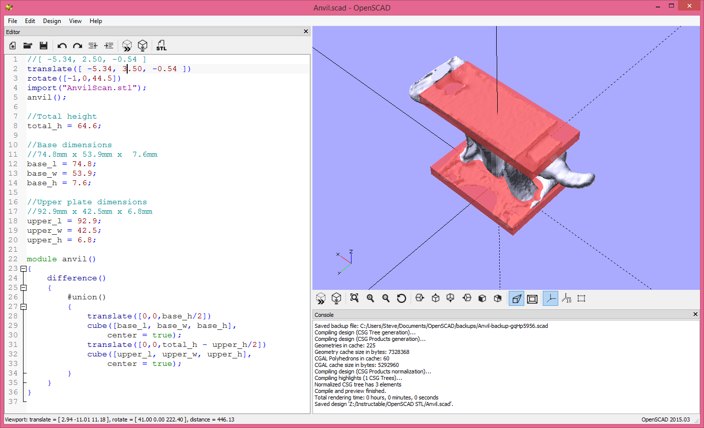 2015-07-18 20_06_50-Anvil.scad - OpenSCAD.png