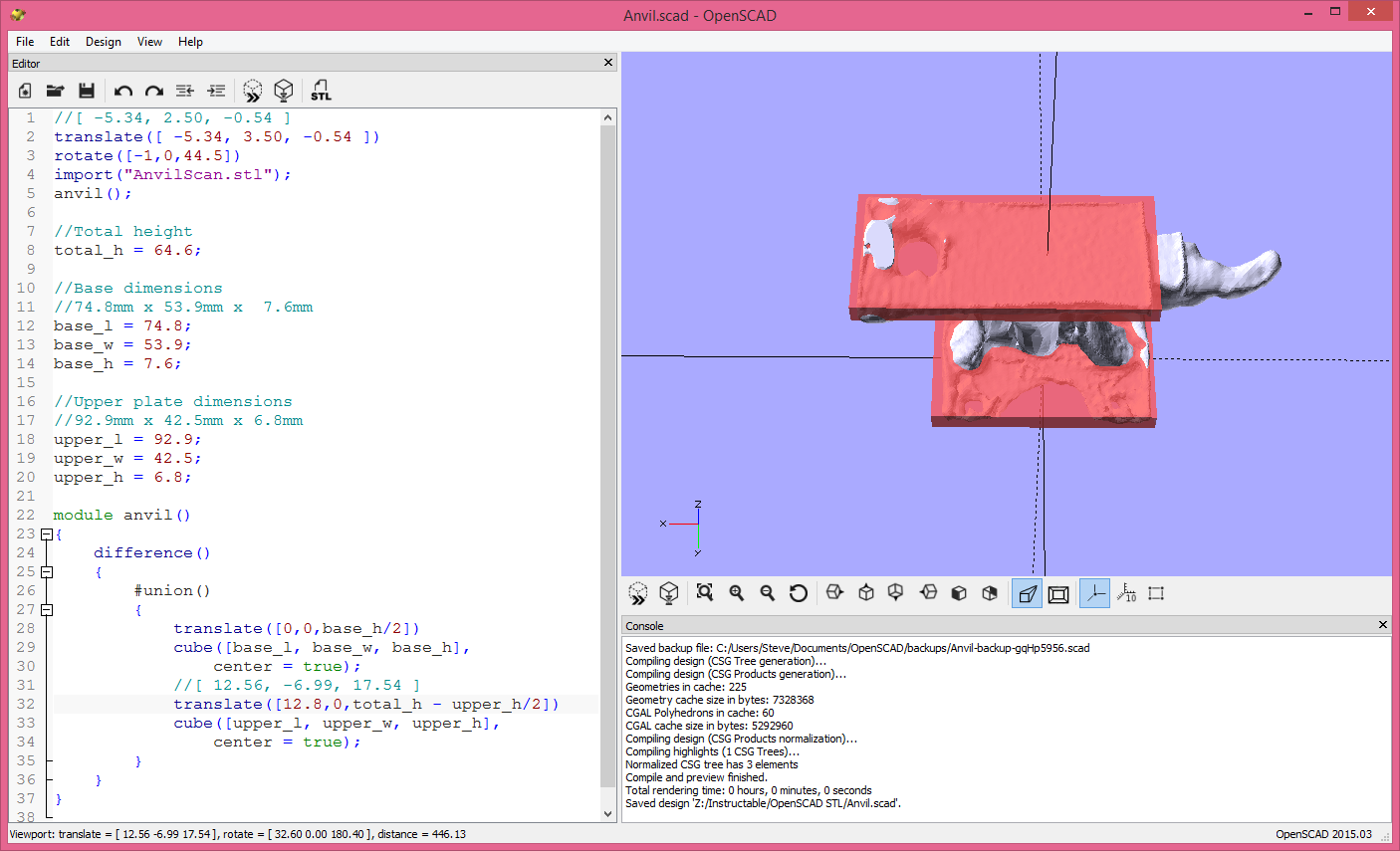 2015-07-18 20_17_38-Anvil.scad - OpenSCAD.png