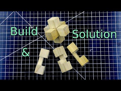 3 Piece Burr Puzzle | Build and Solution