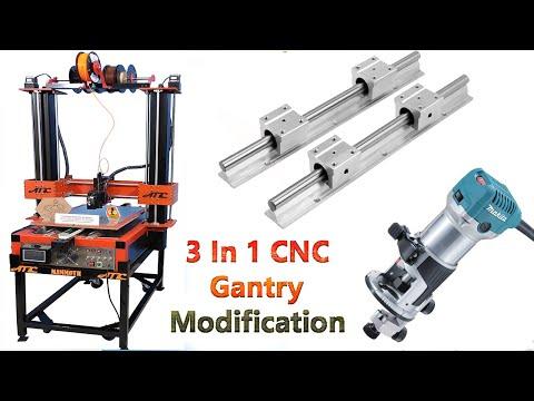 3 in 1 CNC , 3d printer, Laser engraver, Router Gantry Modification