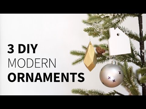 3 ornaments 3 ways (wood, corian, and sharpie)