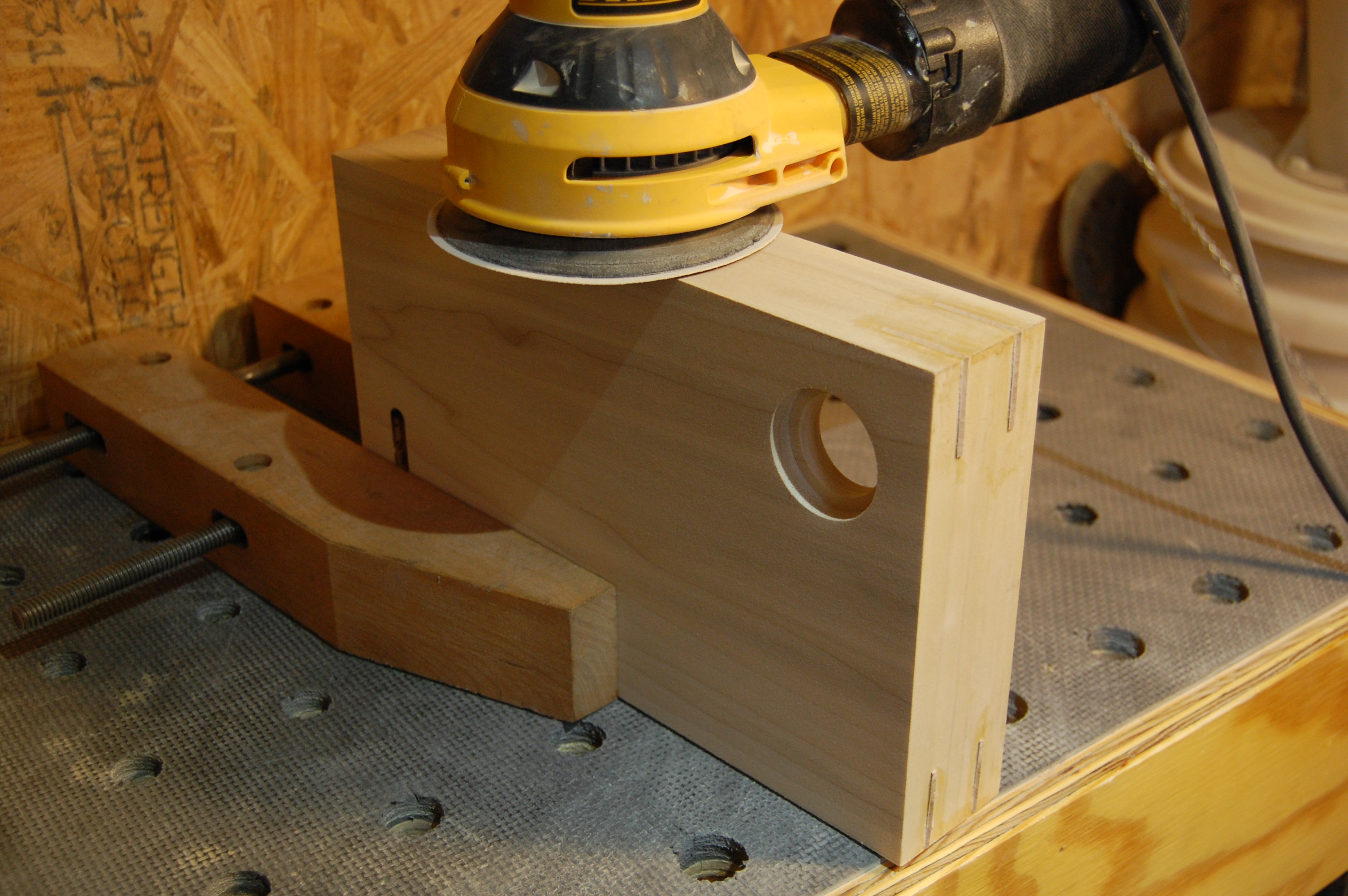 39 Sanding Splines Flush.JPG