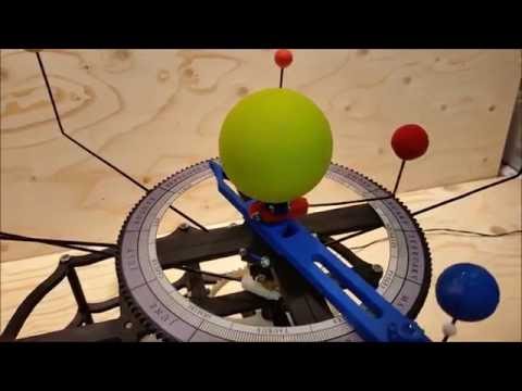 3D Printed 8 Planet Orrery