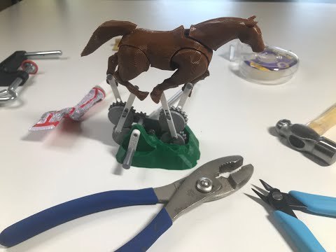 3D Printed Galloping Horse Build