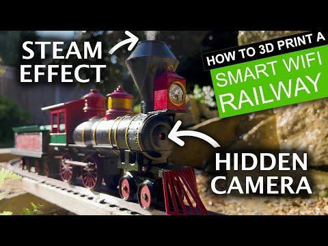 3D Printed RC TRAIN - with CAMERA and STEAM Effect