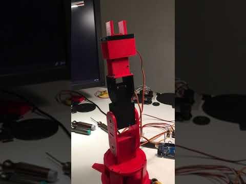 3D Printed Robotic Arm Demonstration