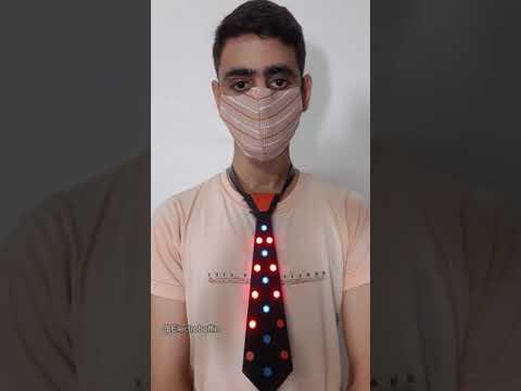 3D printed Glowing tie || Electroboffin || #shorts