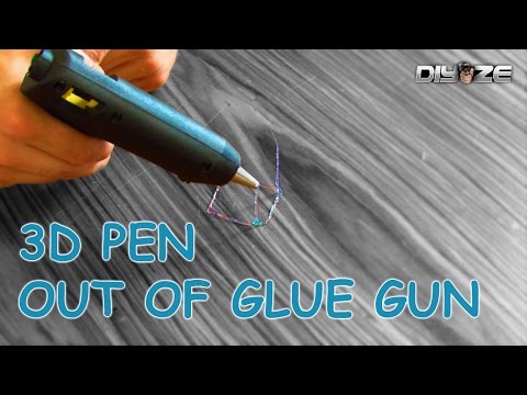 3Doodler out of glue gun HOMEMADE 3D PEN