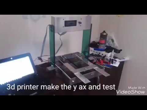 3d printer part3 make Y ax and test