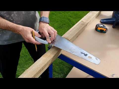 4 Make Your Own Bird table - Step 1: Cut the post