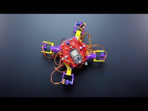 4-legged walking robot with 3D printed parts