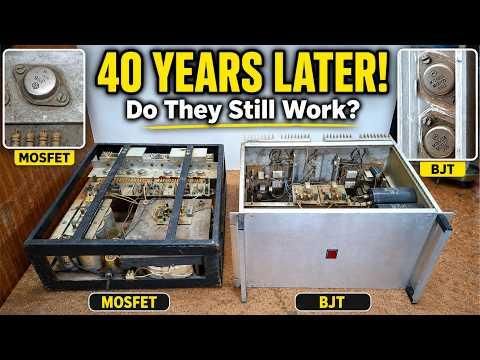 40 Year Old DIY Power Amplifiers &ndash; Do They Still Work 500W MOSFET &amp; Transistor Amps