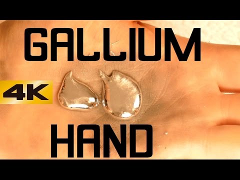 4K GALLIUM Fun Playing With Gallium Melting In My Hands