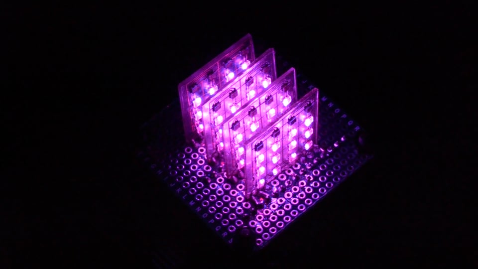 4x4x4 DotStar LED Cube