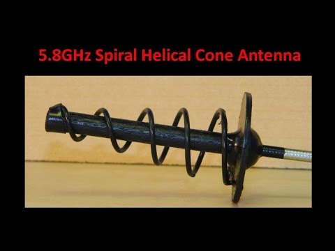 5 8GHz Spiral Helical Cone Antenna