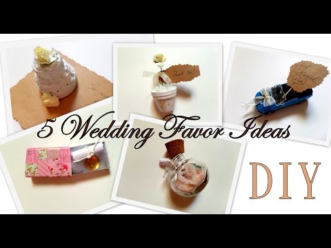 5 Creative Wedding Favor Ideas/ DIY -Easy and Affordable | by Fluffy Hedgehog