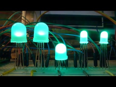 5 different RGB LEDs