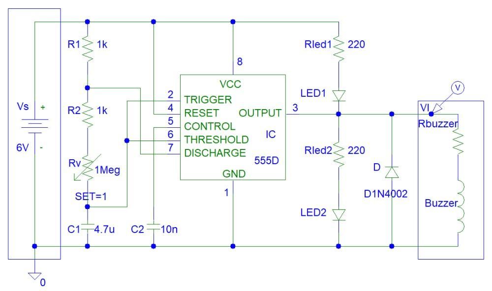 555 Timer IC Toy Ambulance Van 02 Step 01 Design the Circuit.jpg