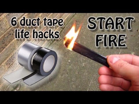 6 LIFE HACKS USING DUCT TAPE