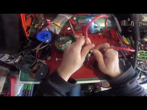 6 Power tool battery from NiCd to Lithium Ion (Spot welding the main positive and main negative)