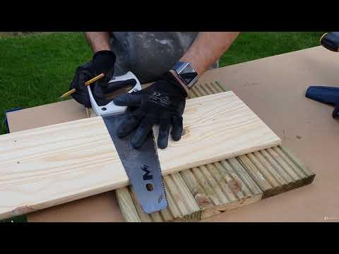 7 Make Your Own Bird table - Step 4: Decking boards for the main table