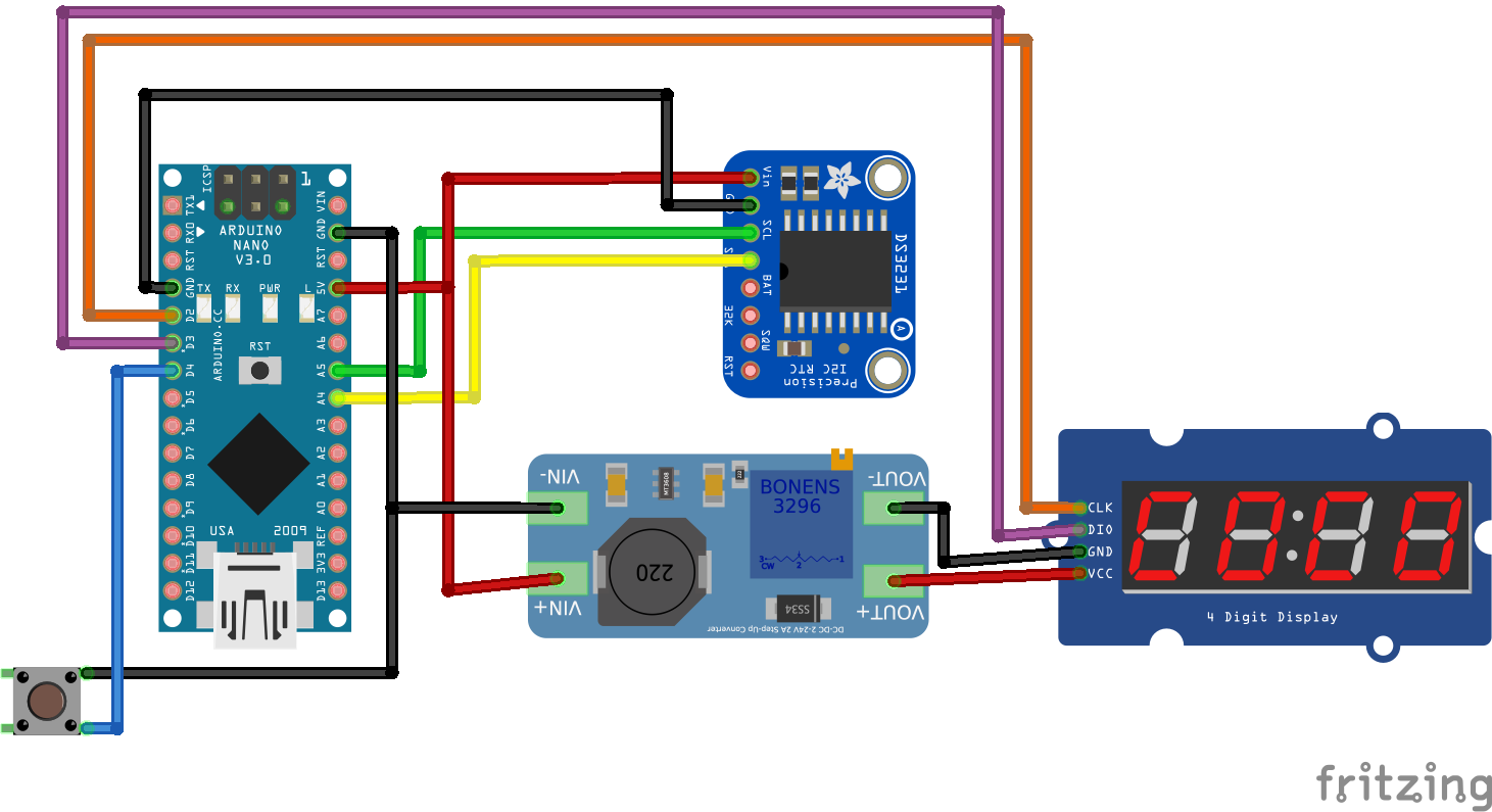 7 segment clock schematic_Steckplatine.png