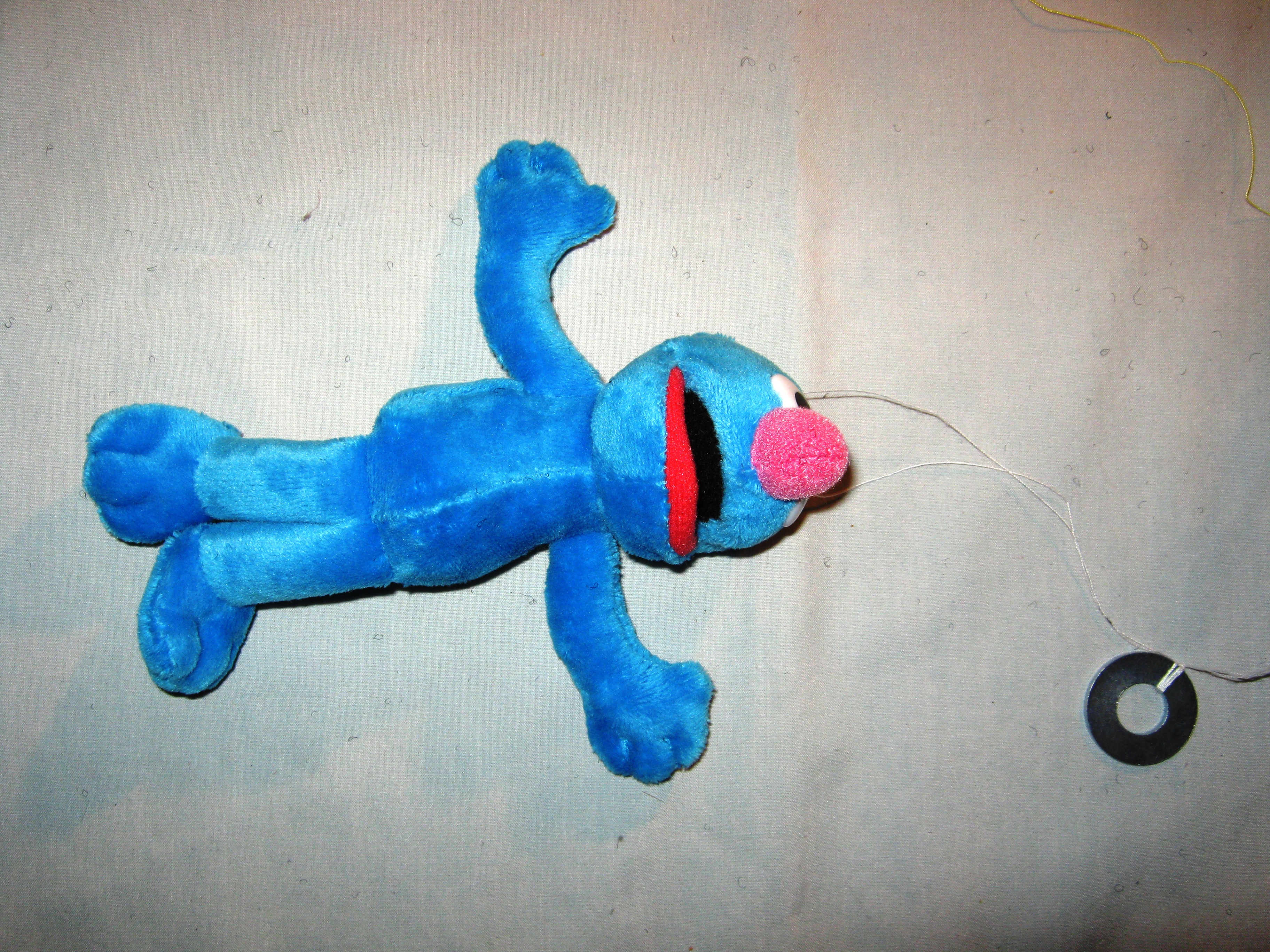 8 - 6 - Grover Tied to Washer.JPG