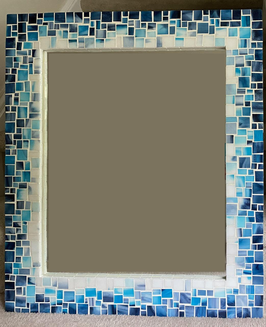 8 streaky blue mosaic mirror 2 stained glass diy tutorial how to sharon warren.jpeg