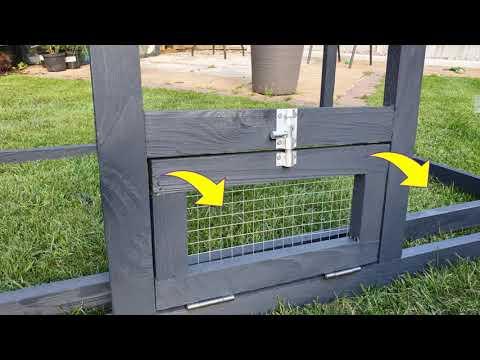 8. Part5: Hinges and latches - DIY Small Aviary