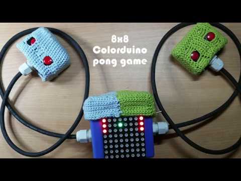 8x8 Colorduino pong game