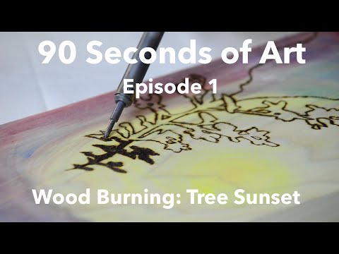 90 Seconds of Art: E1 - Burnt Wood: Tree Sunset