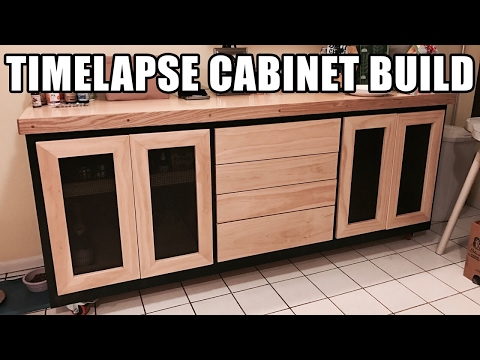 A Gift for My Wife - Time Lapse Cabinet Build - In under 8 minutes