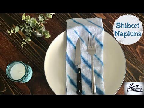 A Good Day to Dye Shibori Napkins