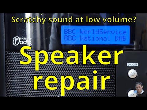 A scratchy sounding speaker repaired at no cost! An unusual technique..