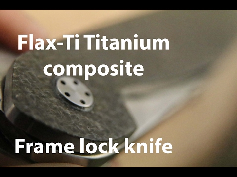 A titanium laminate frame lock knife: Knives by the Sea E04