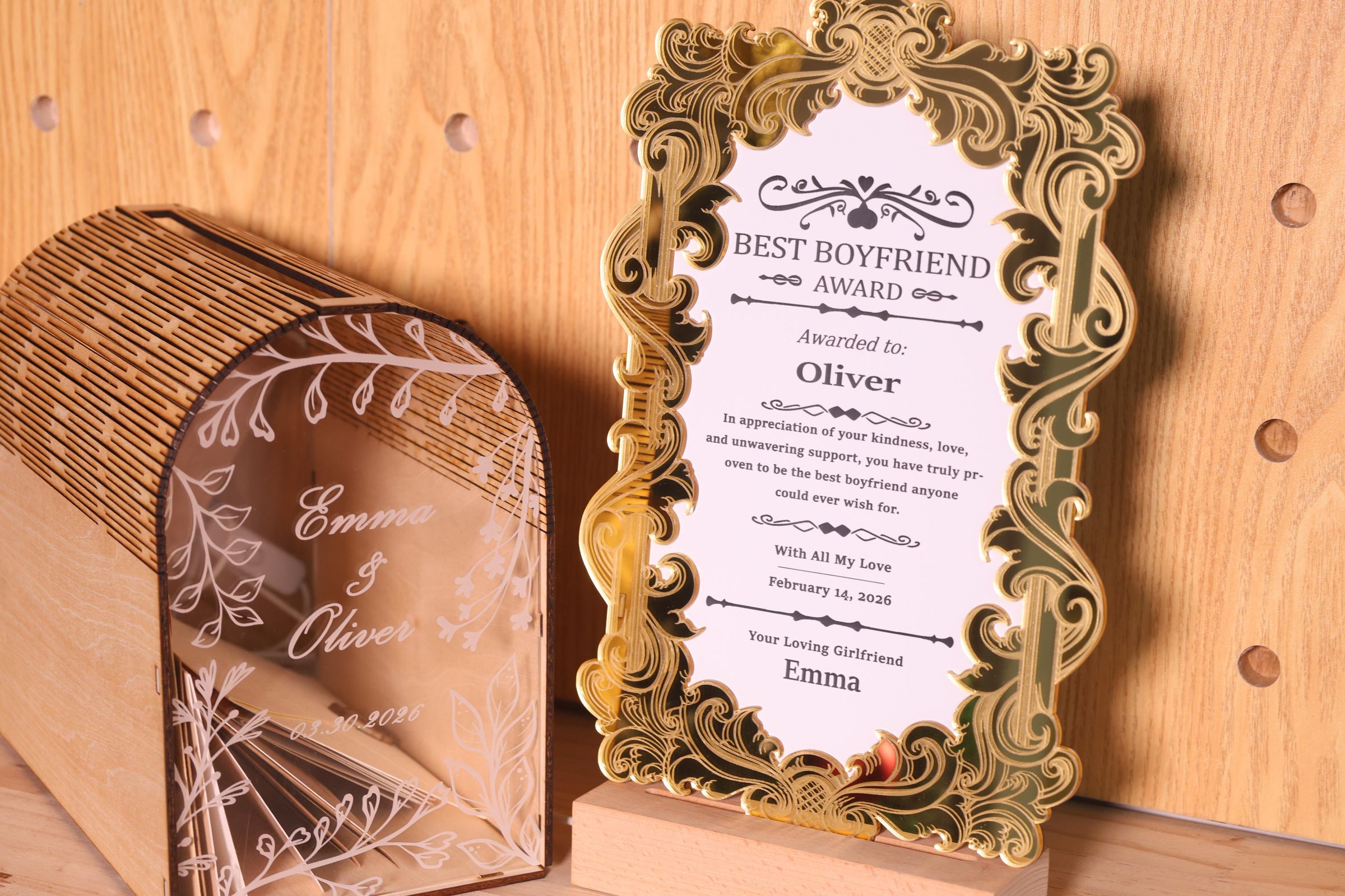 A well laser engrave&amp;cut certificate for valentine's day gift.JPG