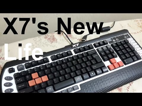 A4-tech X7 G800V gaming keyboard MOD # new life