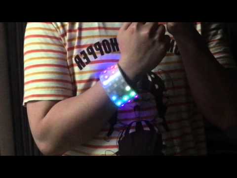 ATtiny13A NeoPixel Bracelet - semi-transparent version